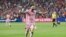 Lionel Messi, del Inter Miami, festeja el gol de Leonardo Campana en la semifinal de la US Open Cup ante el Cincinnati. (AP Foto/Joshua A. Bickel)