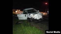 Accidente en el kilómetro 238 de la autopista nacional, entre Cienfuegos y Villa Clara. (Foto: Facebook)