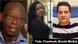 Manuel Cuesta Morúa, Camila Acosta y Ángel Santiesteban