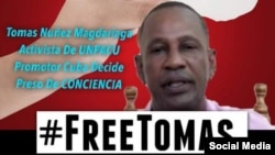Imagen de la campaña por la libertad de Tomás Núñez Magadariaga.