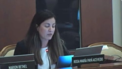 Rosa María Payá, candidata por EEUU para la CIDH de la OEA, Washington, D.C., 14 de mayo del 2025. OEA video grabado