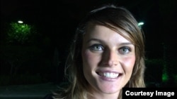 La politóloga Gloria Álvarez durante entrevista con Martí Noticias. Foto: Jorge Ignacio Pérez.