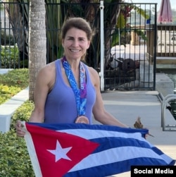 La periodista, activista y maratonista cubana Eugenia Gutiérrrez. (Instagram/eugeniagcuba)