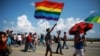 En esta foto de archivo, activistas participan en la Conga contra la homofobia y la transfobia en 2016. 