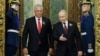 El presidente ruso Vladimir Putin, derecha, y el gobernante cubano Miguel Díaz-Canel en el Gran Palacio del Kremlin en Moscú, Rusia, el jueves 9 de mayo de 2024. (Maxim Shemetov/Pool Photo vía AP)