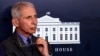 El Dr. Anthony Fauci durante una conferencia sobre el nuevo coronavirus en la sala de prensa James Brady de la Casa Blanca. (AP/Alex Brandon)