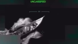 Trump publica video del hundimiento de una lancha con drogas