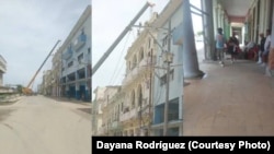 Derrumbe de la azotea y el segundo piso de edificio en Belascoaín, Centro Habana.