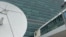Una antena satelital en la sede de las Naciones Unidas.