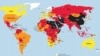 Mapa mundial de la Libertad de Prensa. Reporteros sin Fronteras.
